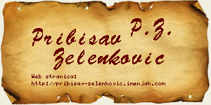 Pribisav Zelenković vizit kartica